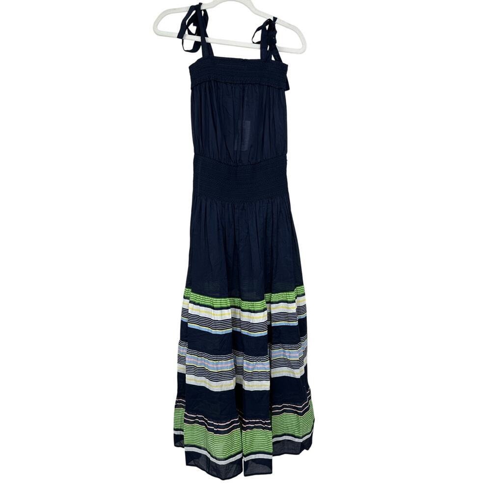 Tory Burch Smocked Sundress in Field Day Stripe Size Small NWT - Picture 8 of 14